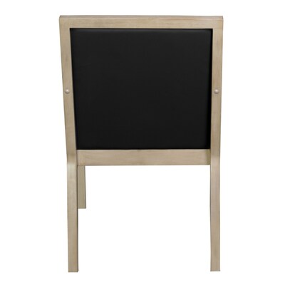 Regent WallGuard Vinyl Guest Chair, Noble Oak/Black (9875NOBK)
