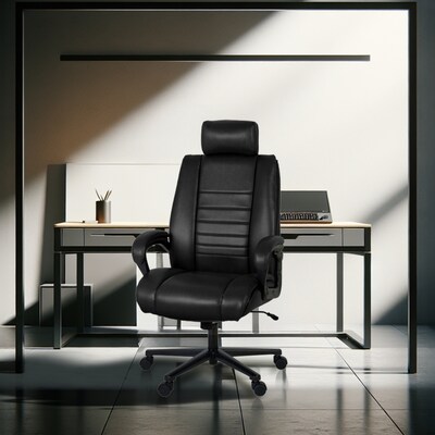 Regency DuraForce Big & Tall Ergonomic Executive Chair, 400 lb. Capacity, Black (DUR001BK)