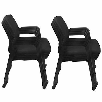 Regency Knight Mesh Guest Chair, Black, 8/Pack (5675CBK8PK)