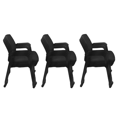 Regency Knight Mesh Guest Chair, Black, 12/Pack (5675CBK12PK)