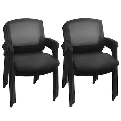 Regency Knight Mesh Guest Chair, Black, 8/Pack (5675BK8PK)