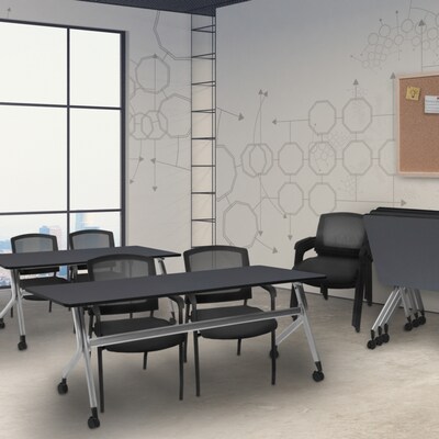 Regency Knight Mesh Guest Chair, Black, 8/Pack (5675BK8PK)