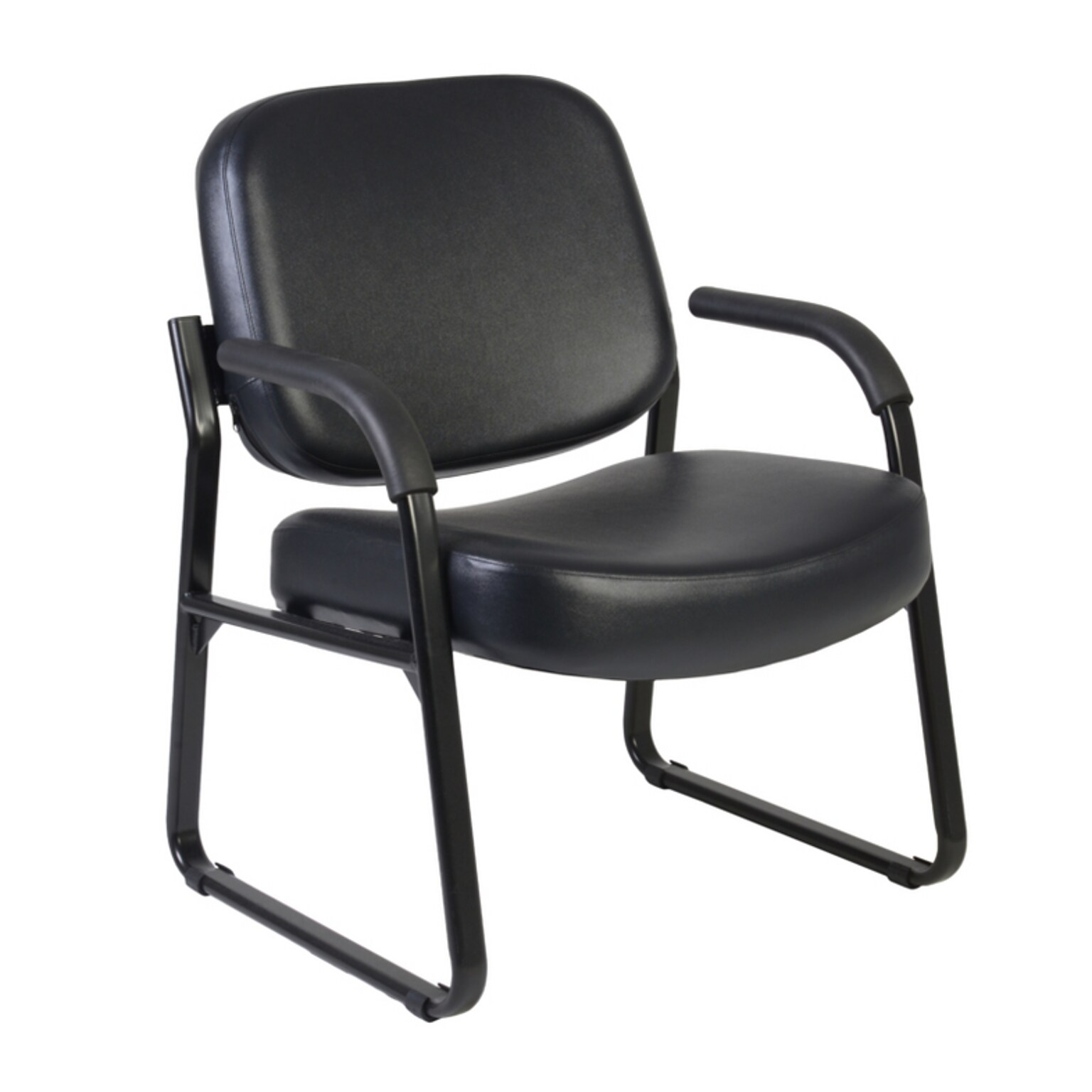 Regency Victor Big & Tall Vinyl Guest Chair, Black (407-VAM-BK)