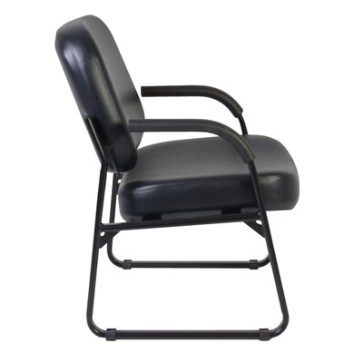Regency Victor Big & Tall Vinyl Guest Chair, Black (407-VAM-BK)