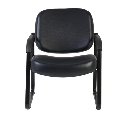 Regency Victor Big & Tall Vinyl Guest Chair, Black (407-VAM-BK)