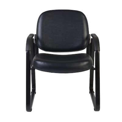 Regency Victor Vinyl Guest Chair, Black (403-VAM-BK)