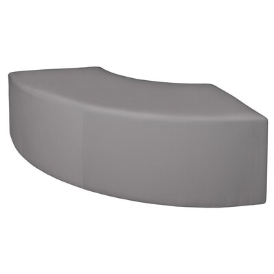 Regency Aurora Vinyl Curved Ottoman, Grey (N6265GY)