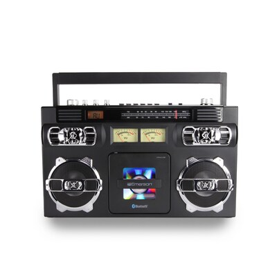 Emerson Retro Portable CD Boombox, Black (EPB-3004)