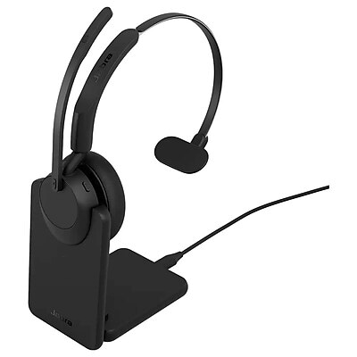 Jabra Evolve3 45 Wireless Noise Canceling Bluetooth On-Ear Headset, USB-C, UC Certified (34599-889-889)