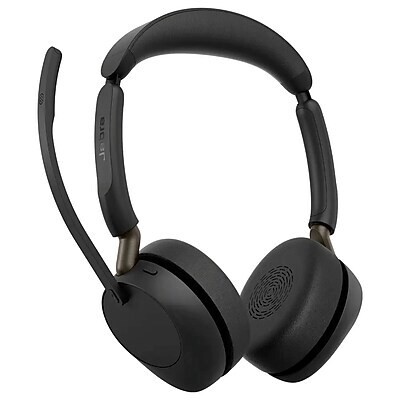 Jabra Evolve3 65 Wireless Noise Canceling Bluetooth Stereo Headset, USB-C, UC Certified (36599-989-899)