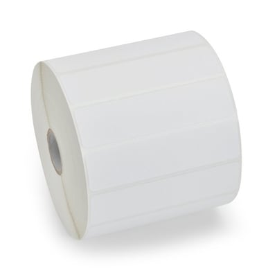 Zebra PolyPro 4000T Thermal Transfer 1.5 x 0.75 Kimdura Matte Polypropylene Label, 1500 Labels/Roll, 1 Roll (10022933)