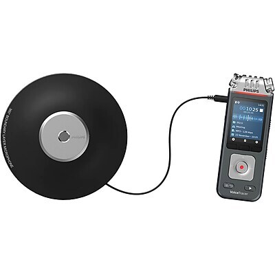 Philips VoiceTracer Digital Meeting Recorder, 8GB, Anthracite/Chrome (DVT8115)