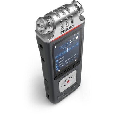 Philips VoiceTracer Digital Meeting Recorder, 8GB, Anthracite/Chrome (DVT8115)