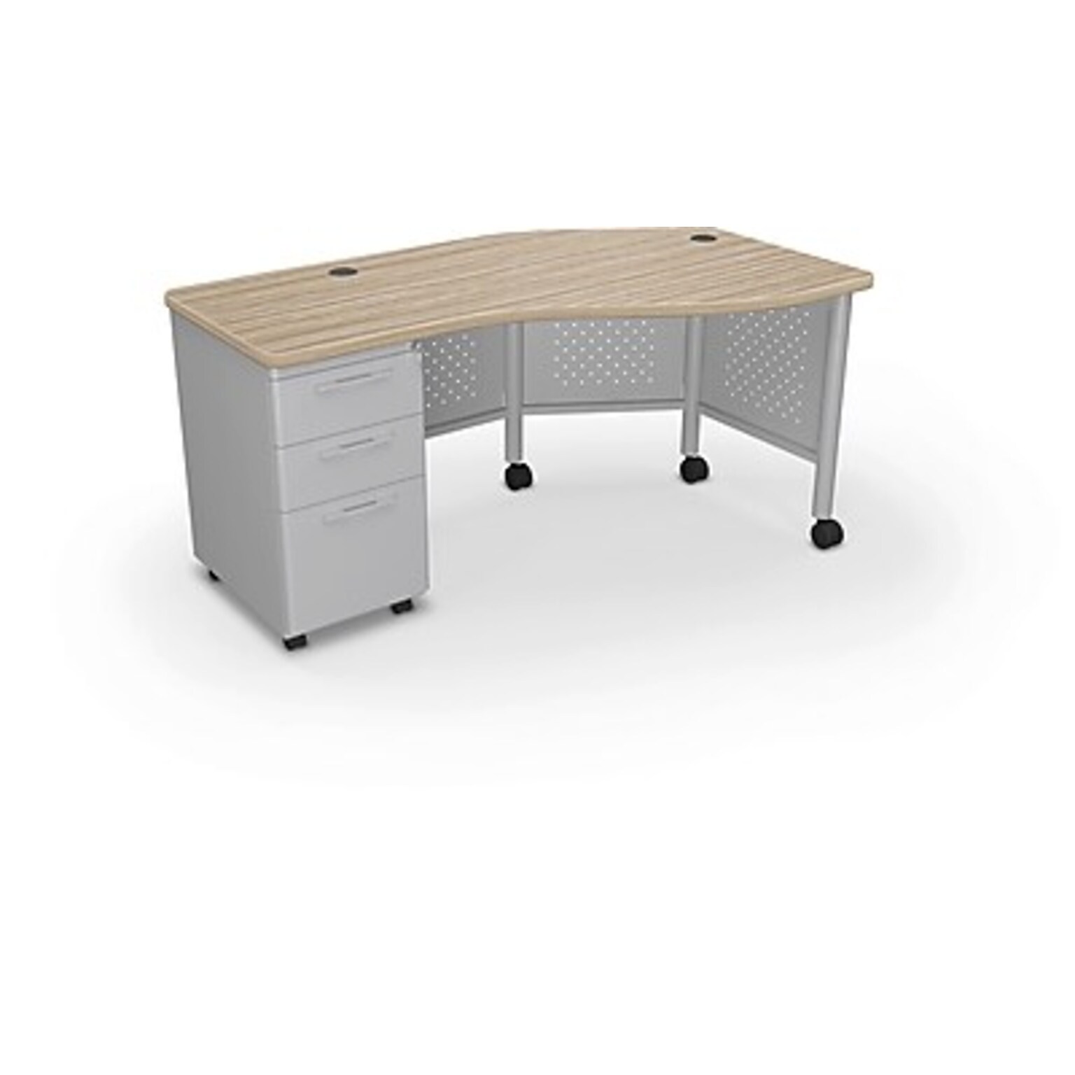 MooreCo Avid 60W Instructor Desk, Buka Bark (91786-7982-7982)