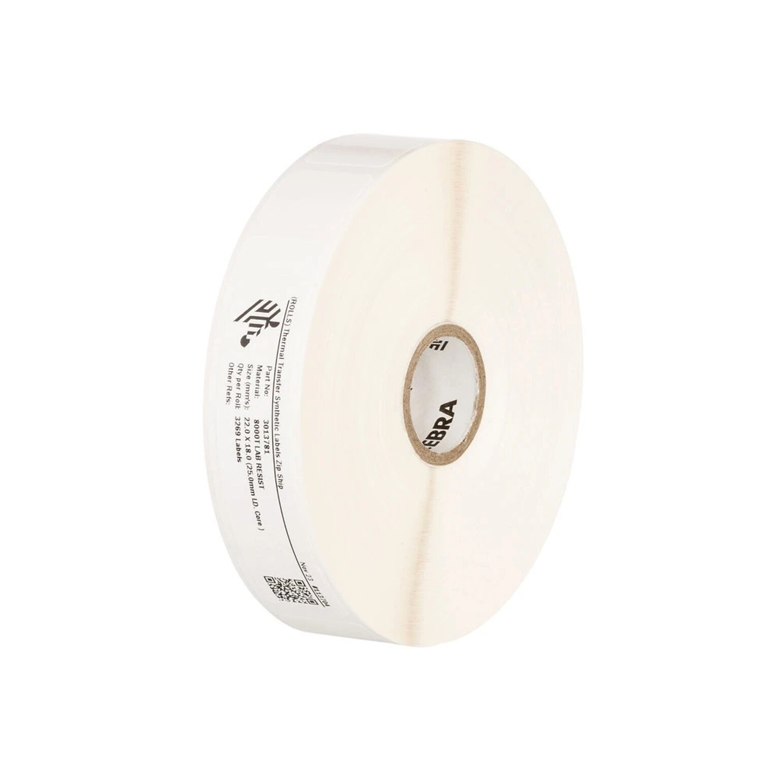 Zebra Z-Select 4000T Thermal Transfer 1.25 x 1 Paper Label, 2580 Labels/Roll, 6 Rolls (10009523)