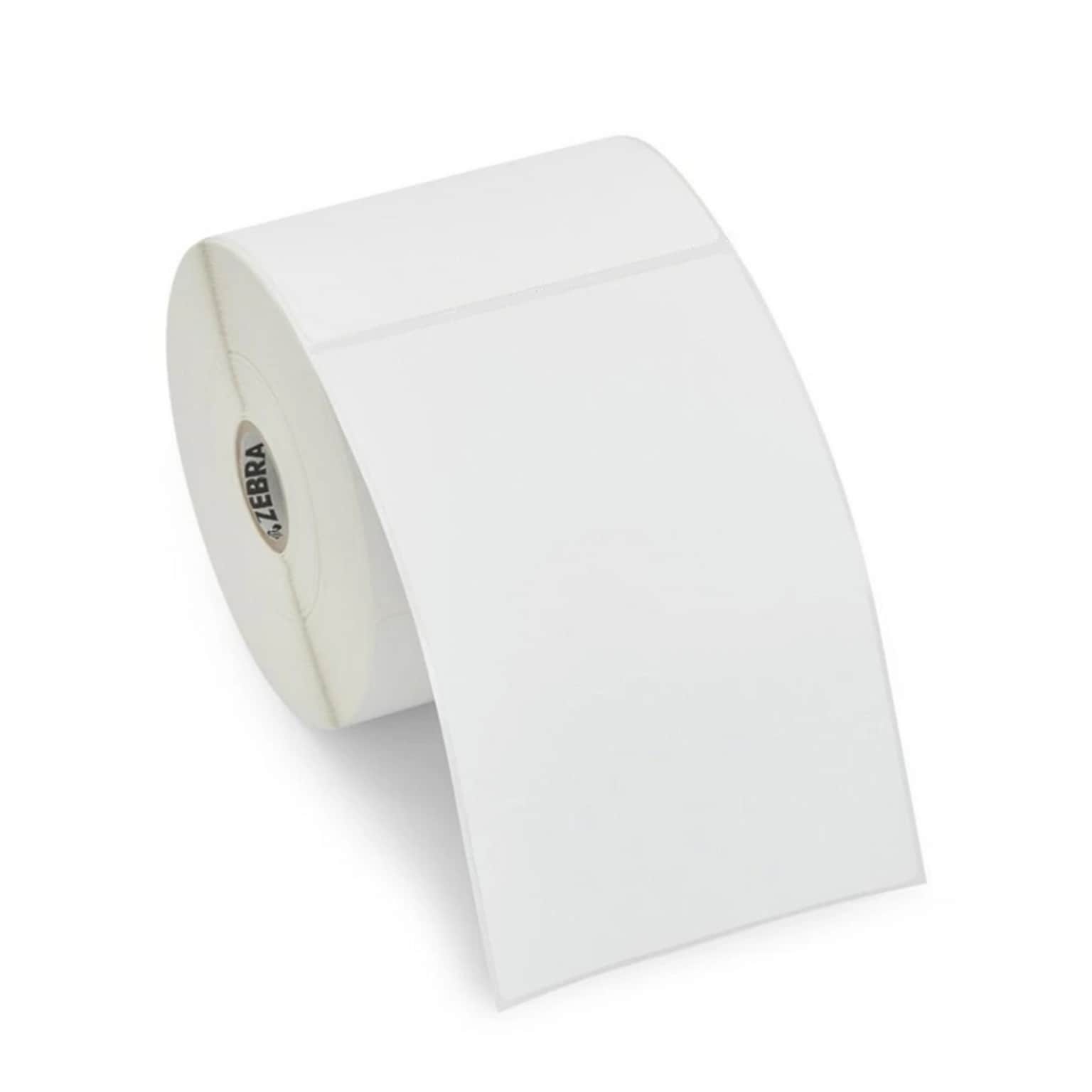 Zebra Z-Select 4000T Thermal Transfer 4 x 5 Paper Label, 570 Labels/Roll, 6 Rolls (10009531)