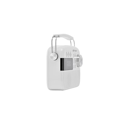 Emerson Retro Rechargeable Portable Bluetooth Radio, White (EAS-3010-WT)