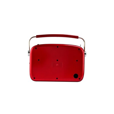 Emerson Retro Rechargeable Portable Bluetooth Radio, Red (EAS-3010-RD)