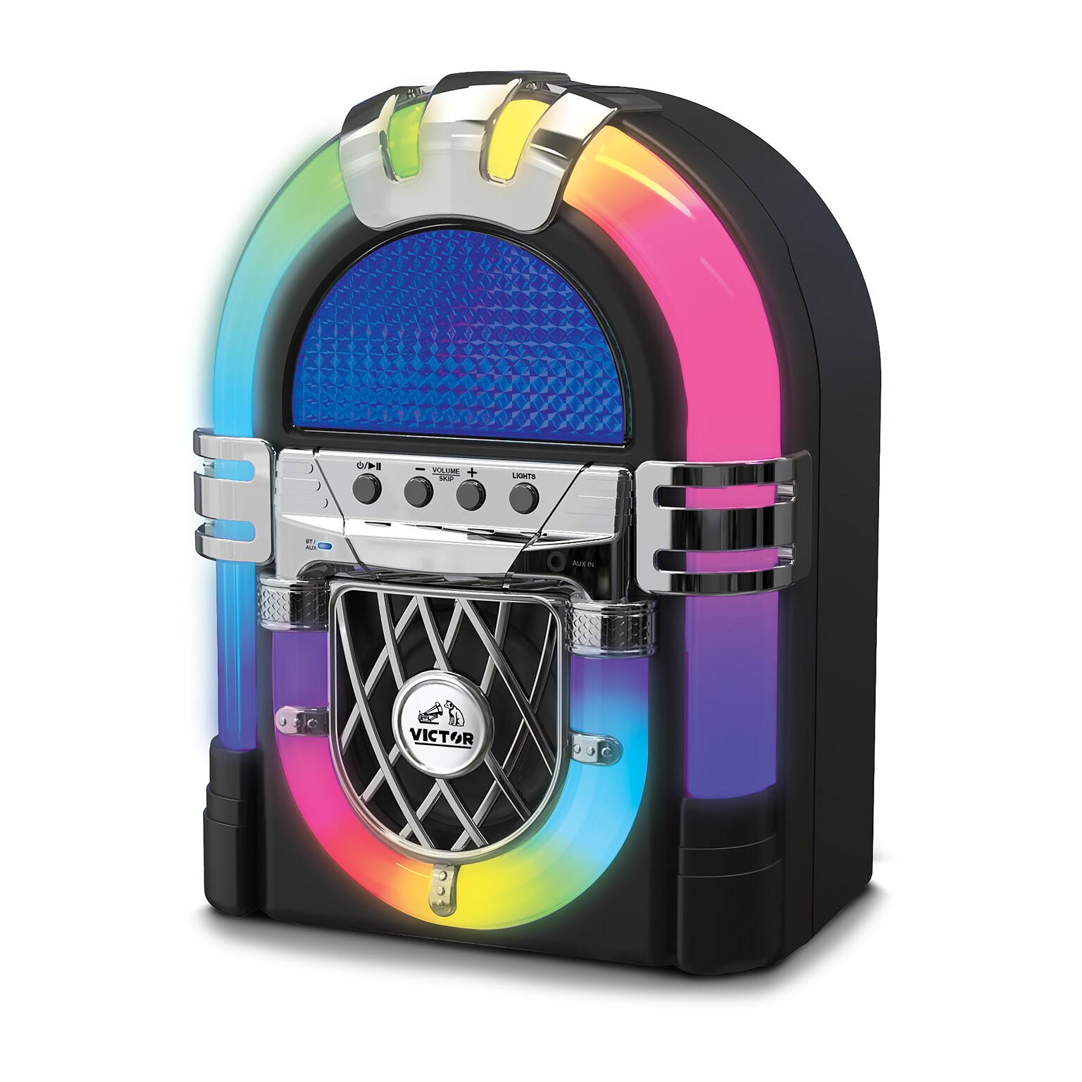Victor BLVD Mini Bluetooth Jukebox, Black (VDTJ-1000-BK)