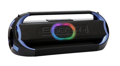 Emerson Triad Grip XL Portable Bluetooth LED Party Speaker, Black (EDSP-5001)