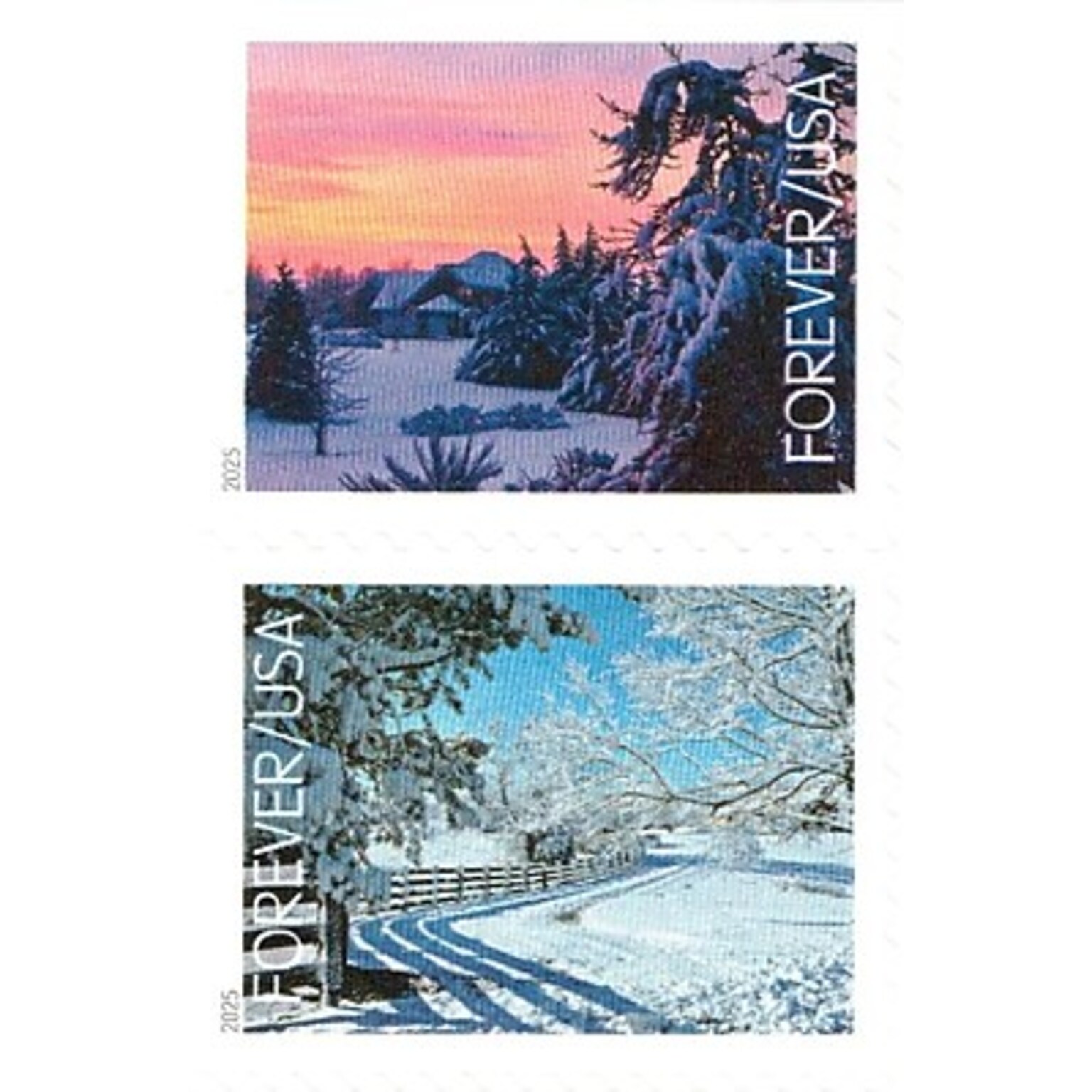 USPS Winter Landscapes Forever 20 Postage Stamps (FOR-LANDSCAP-20)