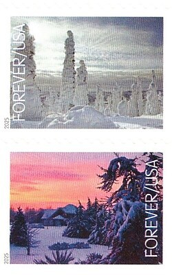 USPS Winter Landscapes Forever 20 Postage Stamps (FOR-LANDSCAP-20)