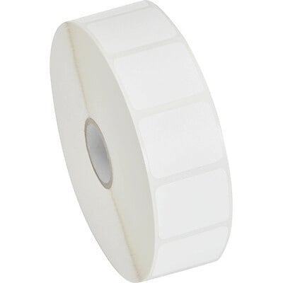 Zebra PolyPro 3000T Thermal Transfer 1 x 1 Polypropylene Label, 2000 Labels/Roll, 1 Roll (10023328)