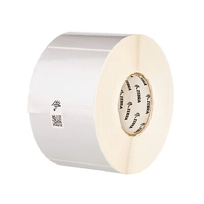 Zebra Z-Xtreme 4000T Thermal Transfer 2 x 1 Polyester Label, Silver, 1500 Labels/Roll, 1 Roll (10023174)