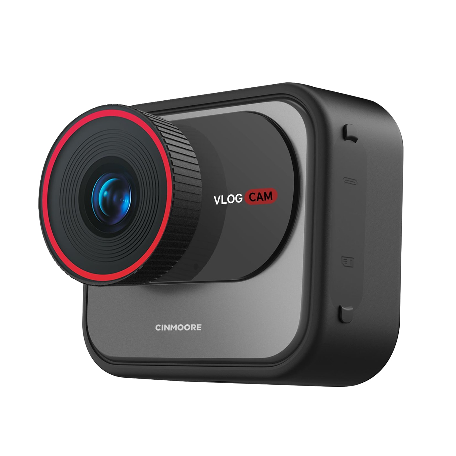 CiNMOORE smart Wi-Fi Vlogging Camera, Black (V1WU)