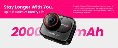 CiNMOORE smart Wi-Fi Vlogging Camera, Black (V1WU)