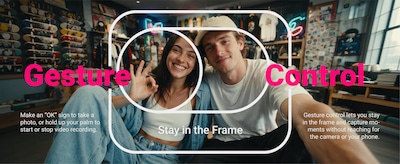 CiNMOORE smart Wi-Fi Vlogging Camera, Black (V1WU)