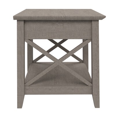 Regency Key West 20"W Wooden End Table, Washed Gray (KWT120WG)