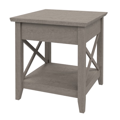 Regency Key West 20"W Wooden End Table, Washed Gray (KWT120WG)