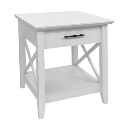 Regency Key West 20W Wooden End Table, Pure White Oak (KWT120WT)
