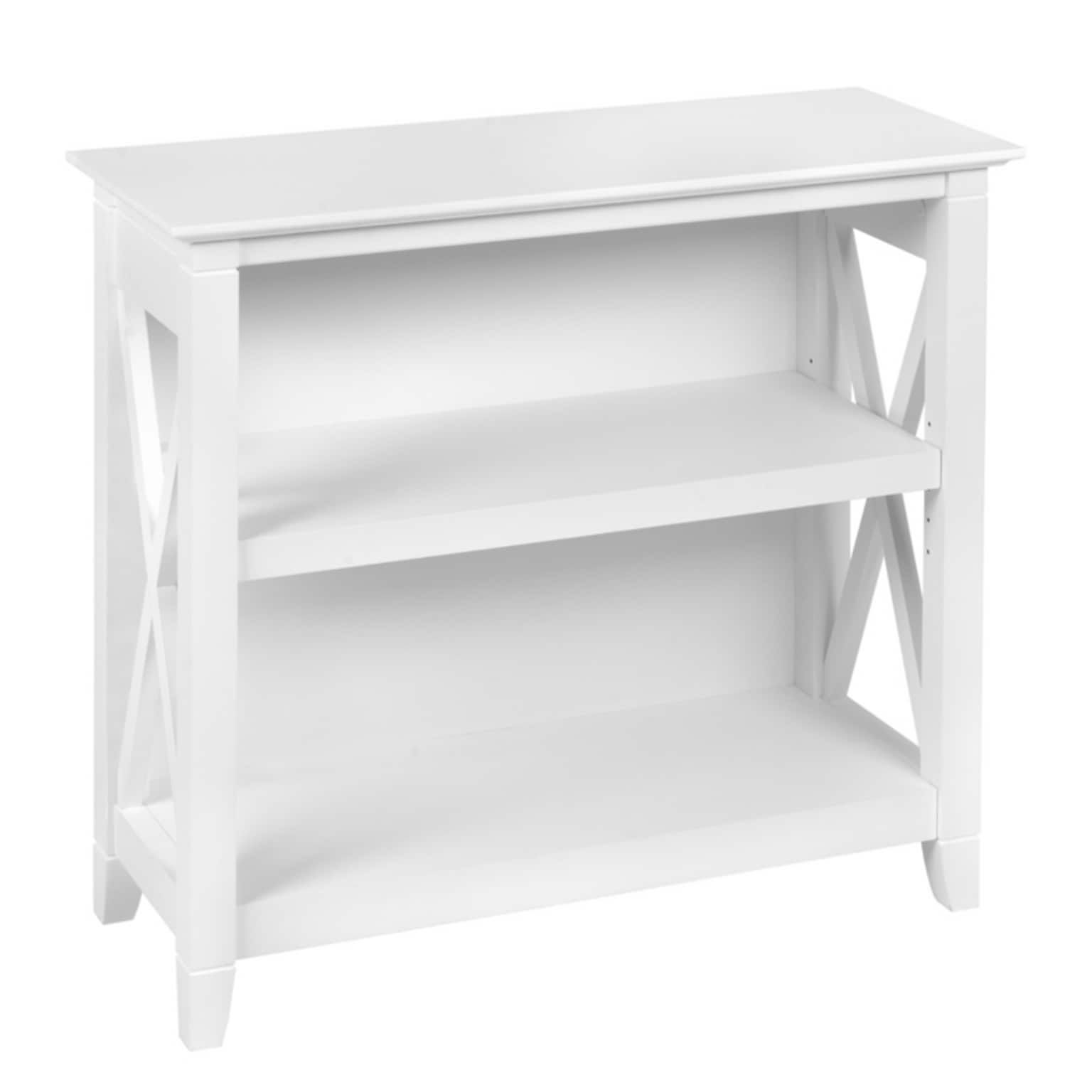 Regency Key West 30H 2-Shelf Bookcase, Pure White Oak (KWB124WT-03)