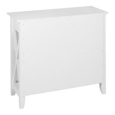 Regency Key West 30"H 2-Shelf Bookcase, Pure White Oak (KWB124WT-03)