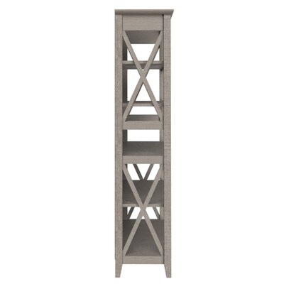 Regency Key West 66"H 5-Shelf Bookcase, Washed Gray (KWB132WG-03)