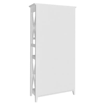 Regency Key West 66"H 5-Shelf Bookcase, Pure White Oak (KWB132WT-03)