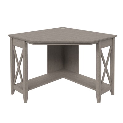 Regency Key West 34W Small Corner Computer Desk, Washed Gray (KWD134WG-03)