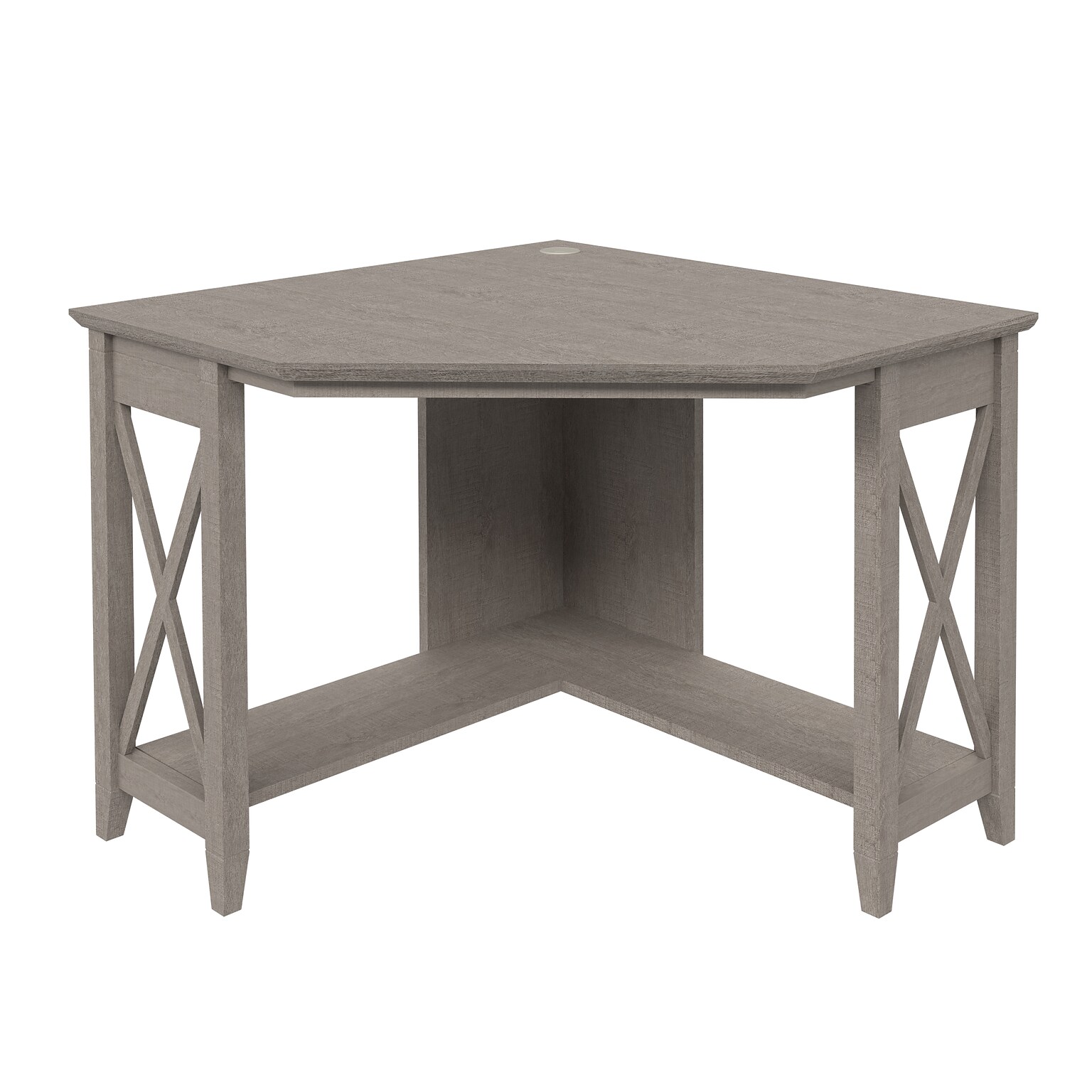 Regency Key West 34W Small Corner Computer Desk, Washed Gray (KWD134WG-03)