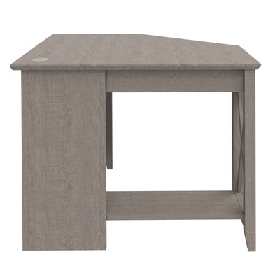 Regency Key West 34"W Small Corner Computer Desk, Washed Gray (KWD134WG-03)
