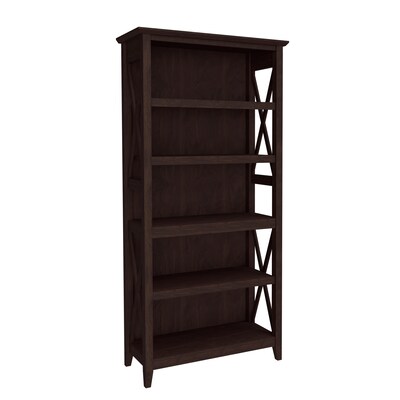 Regency Key West 66H 5-Shelf Bookcase with Adjustable Shelves, Black Cherry (KWB132BC-03)