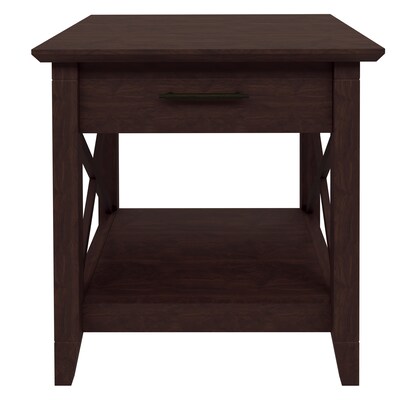 Regency Key West 20"W Wooden End Table, Black Cherry (KWT120BC)