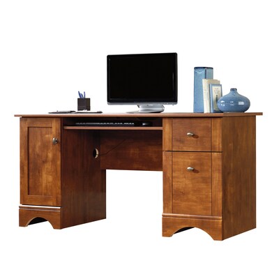 Sauder Select 59"W Computer Desk, Brushed Maple (402375)