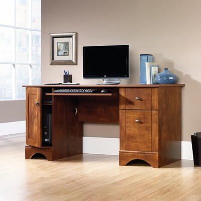 Sauder Select 59"W Computer Desk, Brushed Maple (402375)