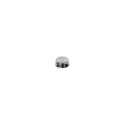 Nahanco 3/4 Plastic Size Marker, 3-6 MO, White with Black Print, 25 Pack (SMINF3-6MOWB)