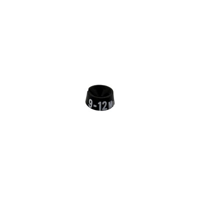 Nahanco 3/4 Plastic Size Marker, 9-12 MO, Black with White Print, 25 Pack (SMINF9-12MOBW)