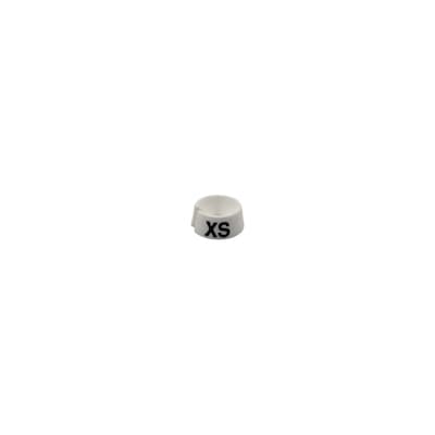 Nahanco 3/4 Plastic Size Marker, XS, White with Black Print, 25 Pack (SM25XSWB)