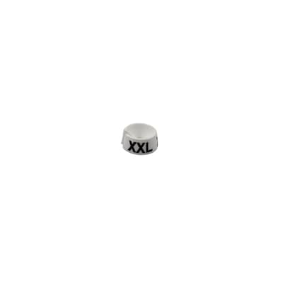 Nahanco 3/4 Plastic Size Marker, XXL, White with Black Print, 25 Pack (SM25XXLWB)