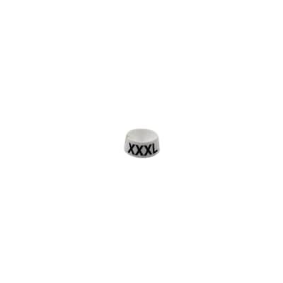 Nahanco 3/4 Plastic Size Marker, XXXL, White with Black Print, 25 Pack (SM25XXXLWB)